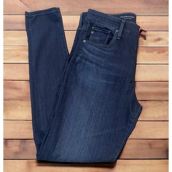 Adriano Goldschmied AG Jeans Womens 30R The Farrah Skinny Dark Denim High-Rise - Picture 1 of 12